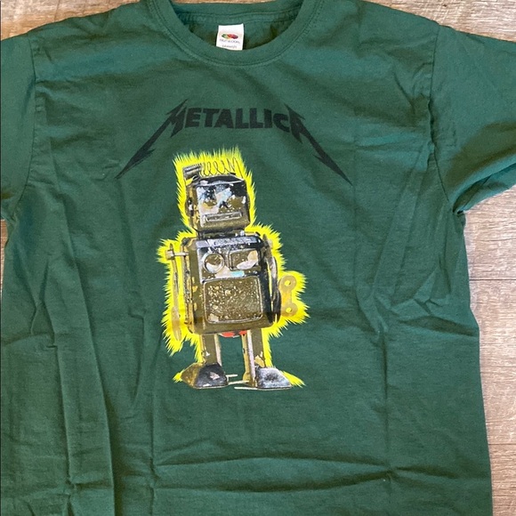 Green and Yellow Robot Graphic Short Sleeve Tee - Picture 3 of 8